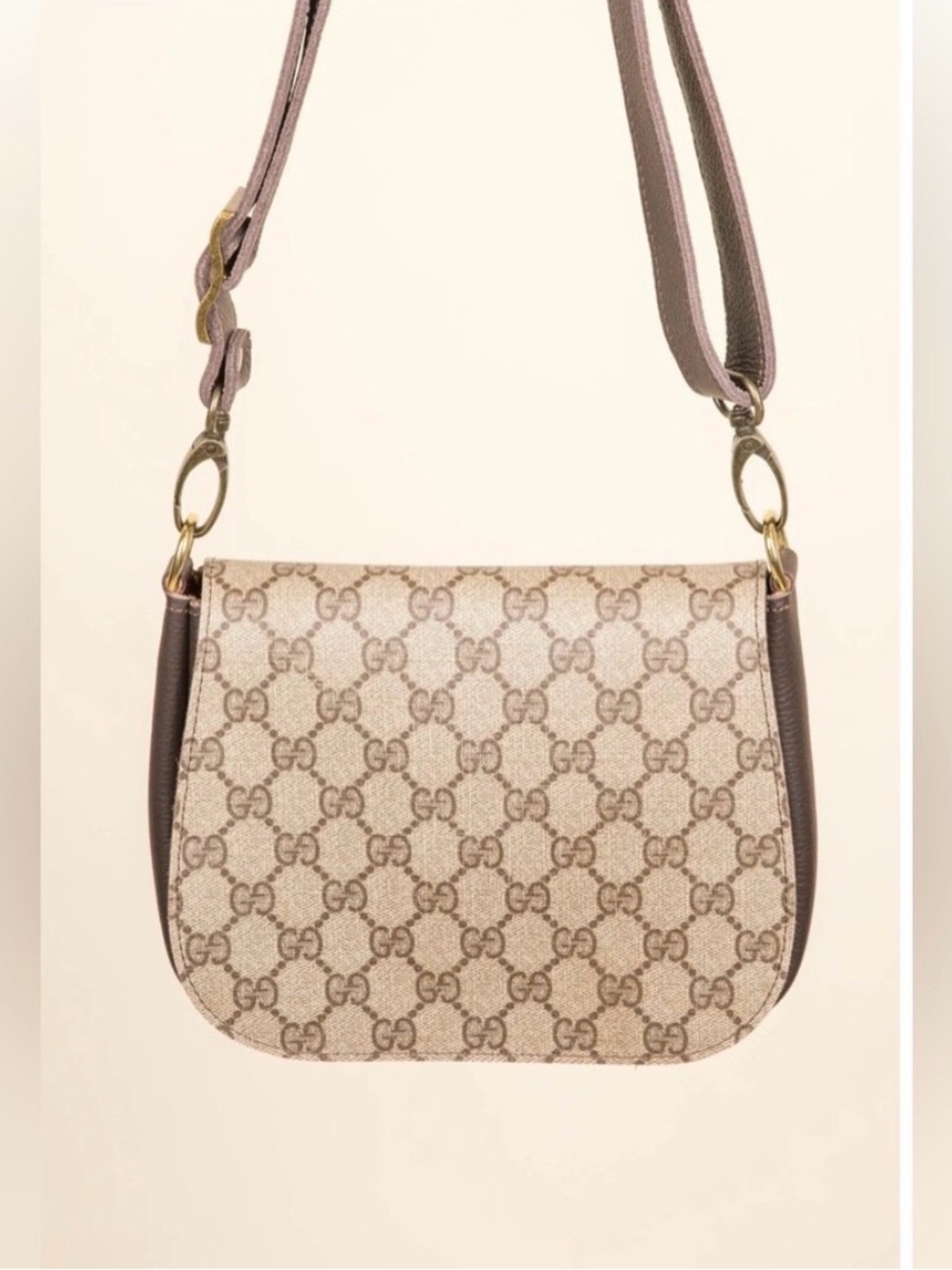 Gucci beige GG Monogram Crossbody Bag By Vintage Boho Bags NEW The Odyssey - Picture 9 of 11